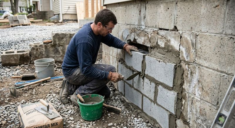Block Wall Repair in Draper, UT
