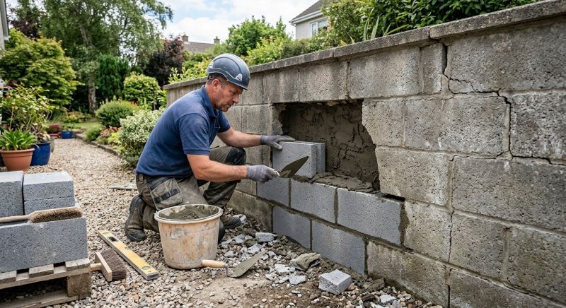 Block Wall Repair in Lehi, UT
