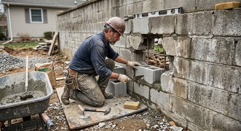 Block Wall Repair in Midvale, UT