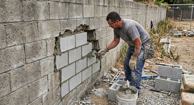 Block Wall Repair in Tooele, UT