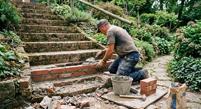 Brick Stairs Repair in Midvale, UT