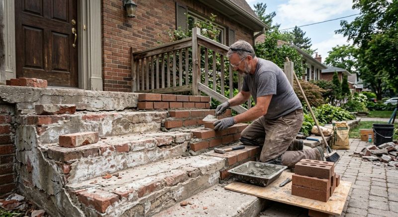 Brick Stoop Repair in Salt Lake City, UT