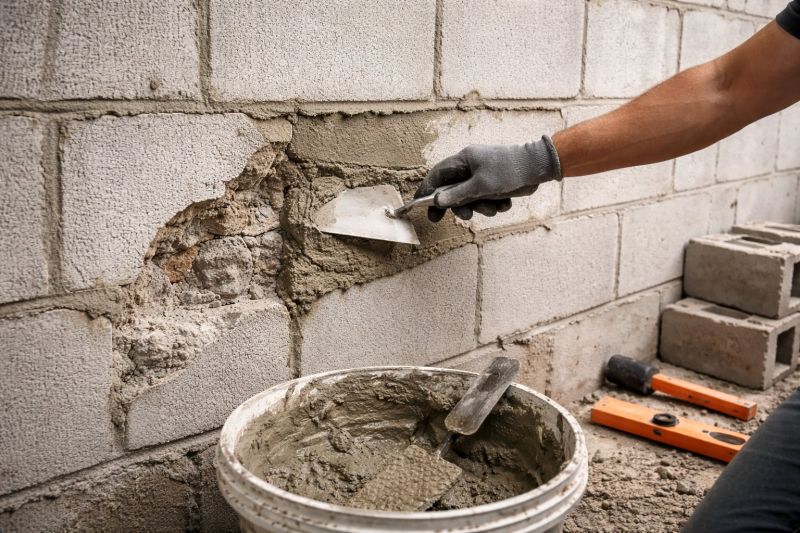 Cinder Block Wall Repair in Pleasant Grove, UT