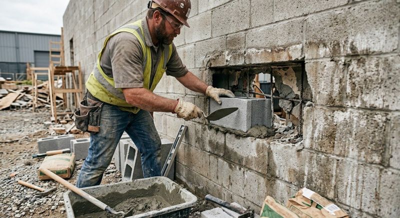Concrete Block Repair in Sandy, UT