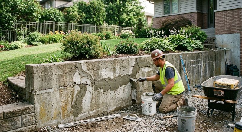 Retaining Wall Repair in Midvale, UT