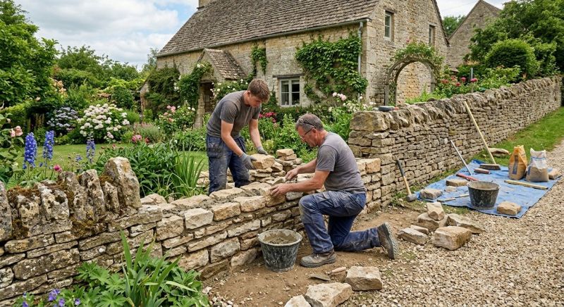Stone Wall Repair in Alpine, UT
