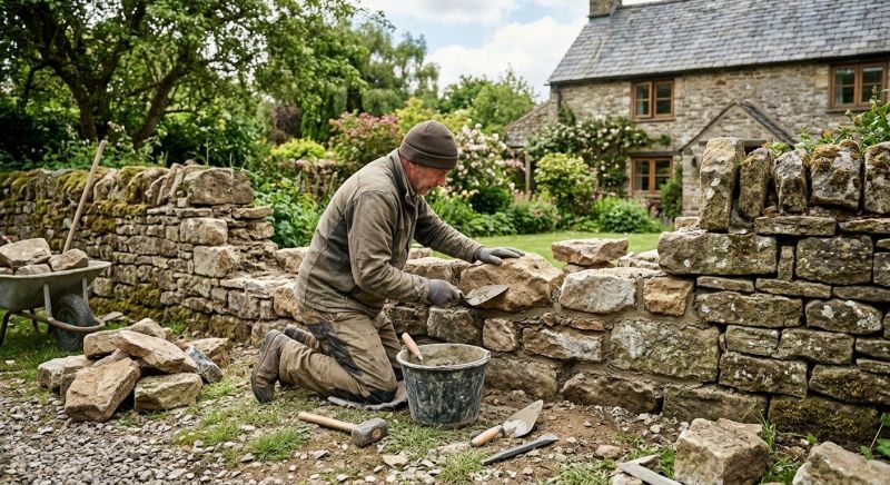 Stone Wall Repair in Woods Cross, UT